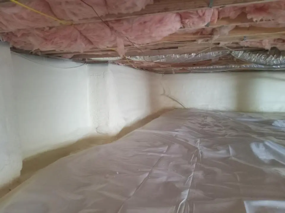 Crawl space encapsulation with closed-cell spray foam for Roof Maintenance in Bartow